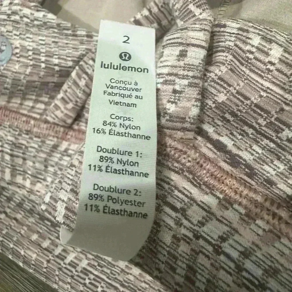 Lululemon Energy Sports Bra Pink Pattern Size 2 - Picture 6 of 6